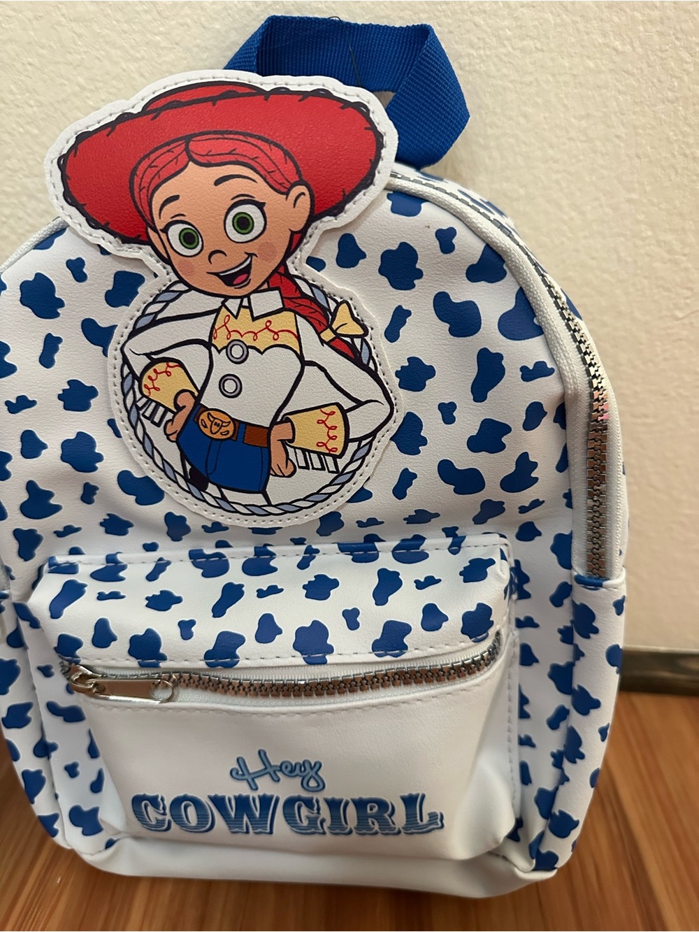 NWT Disney Pixar Toy Story Jessie Hey Cowgirl Mini Backpack — White & Royal Blue - Picture 2 of 3